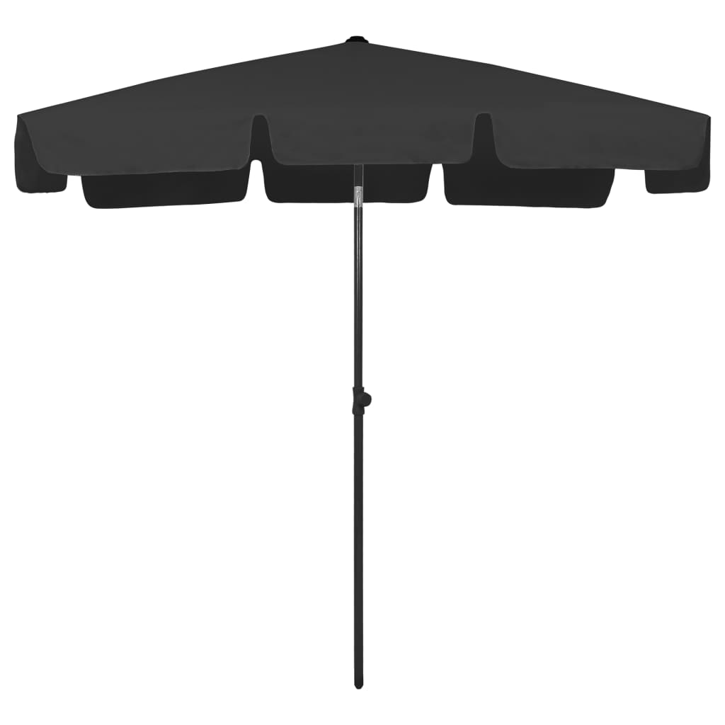 Umbrelă de plajă, negru, 200x125 cm Lando - Lando