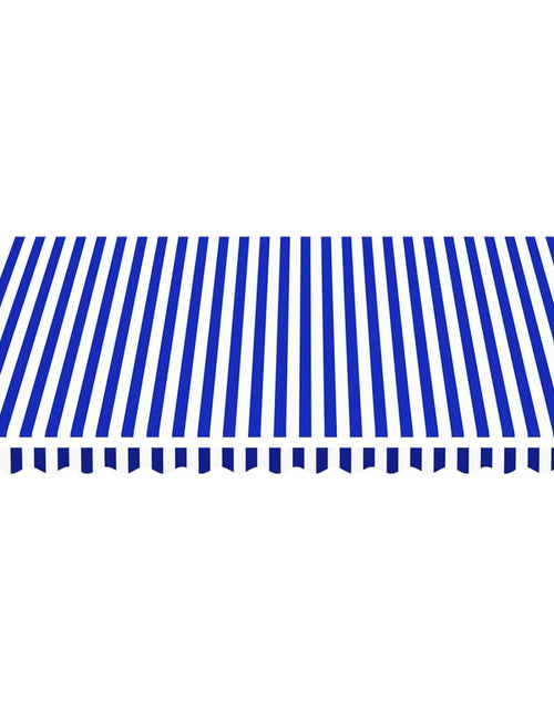 Загрузите изображение в средство просмотра галереи, Pânză de rezervă copertină, albastru și alb, 4x3,5 m Lando - Lando
