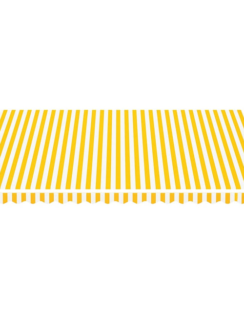 Загрузите изображение в средство просмотра галереи, Pânză de rezervă copertină, galben și alb, 4,5x3,5 m Lando - Lando
