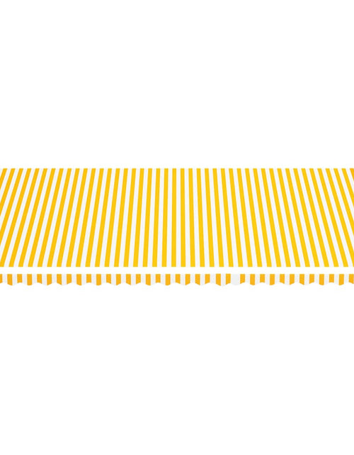 Загрузите изображение в средство просмотра галереи, Pânză de rezervă copertină, galben și alb, 6x3,5 m Lando - Lando

