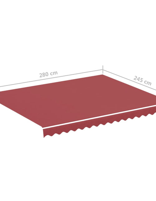 Загрузите изображение в средство просмотра галереи, Pânză de rezervă pentru copertină, roșu vișiniu, 3x2,5 m - Lando
