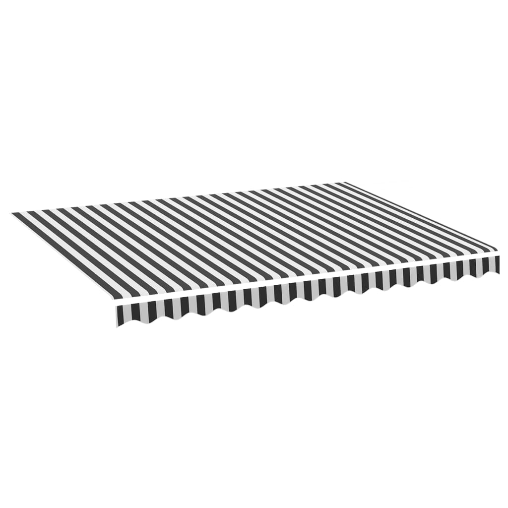 Pânză de rezervă copertină, antracit și alb, 3,5x2,5 m - Lando