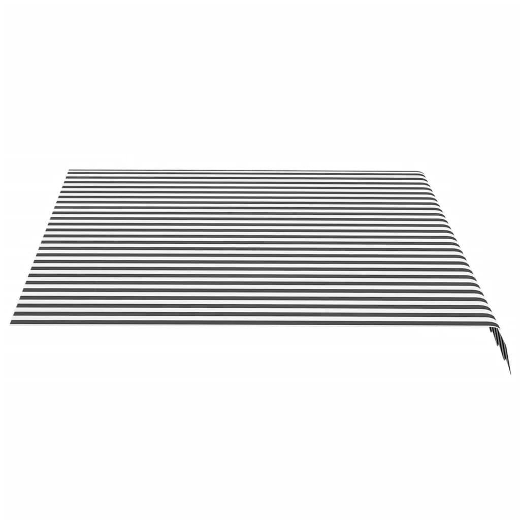 Pânză de rezervă copertină, antracit și alb, 3,5x2,5 m - Lando