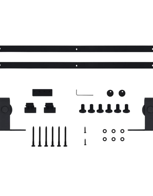 Încărcați imaginea în vizualizatorul Galerie, Set glisare ușă mini pentru dulap, oțel carbon, 183 cm Lando - Lando
