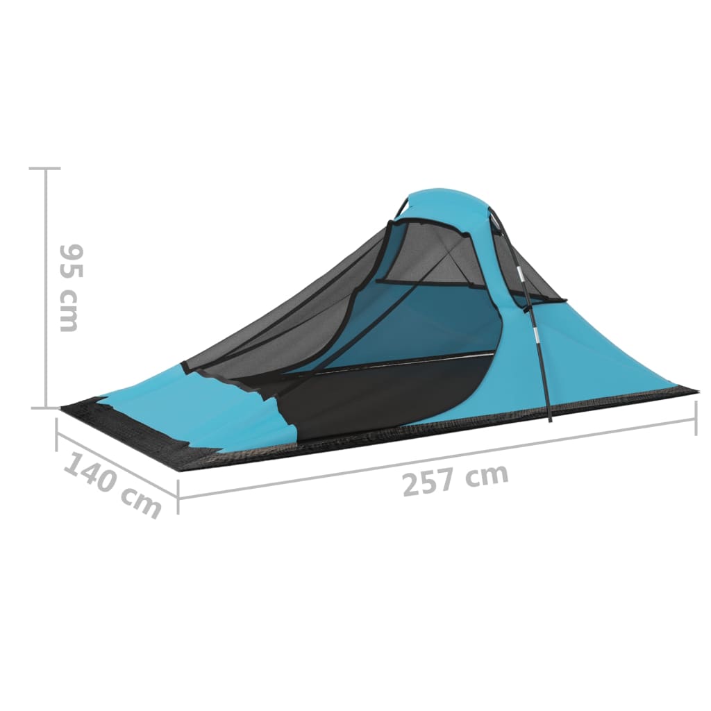 Cort de camping, albastru, 317x240x100 cm Lando - Lando