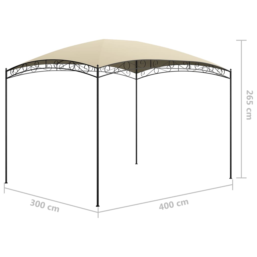 Pavilion, crem, 3 x 4 x 2,65 m, 180 g/m² Lando - Lando