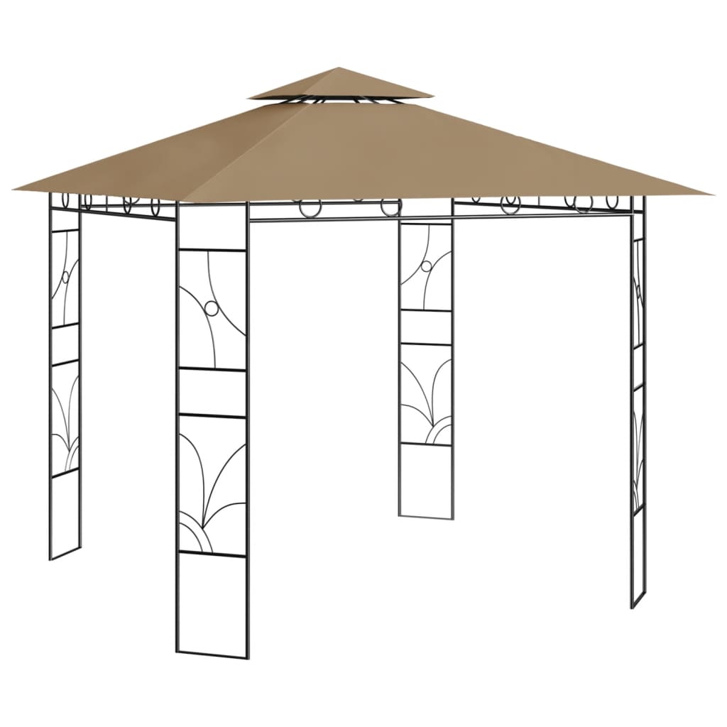 Pavilion, gri taupe, 3x3x2,7 m, 160 g/m² - Lando