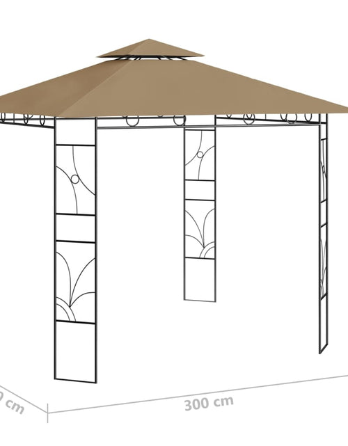 Încărcați imaginea în vizualizatorul Galerie, Pavilion, gri taupe, 3x3x2,7 m, 160 g/m² - Lando
