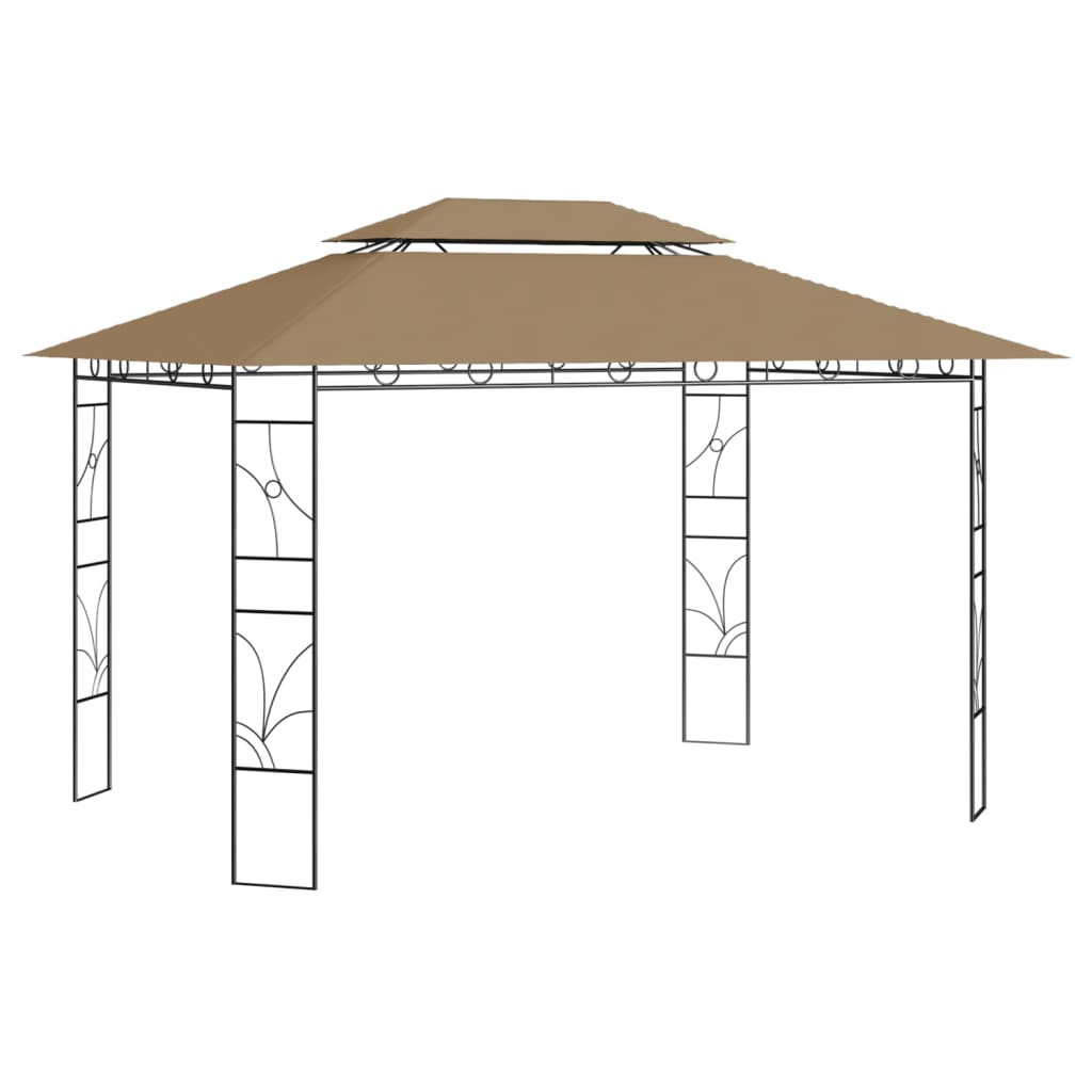 Pavilion, gri taupe, 4x3x2,7 m, 160 g/m² - Lando