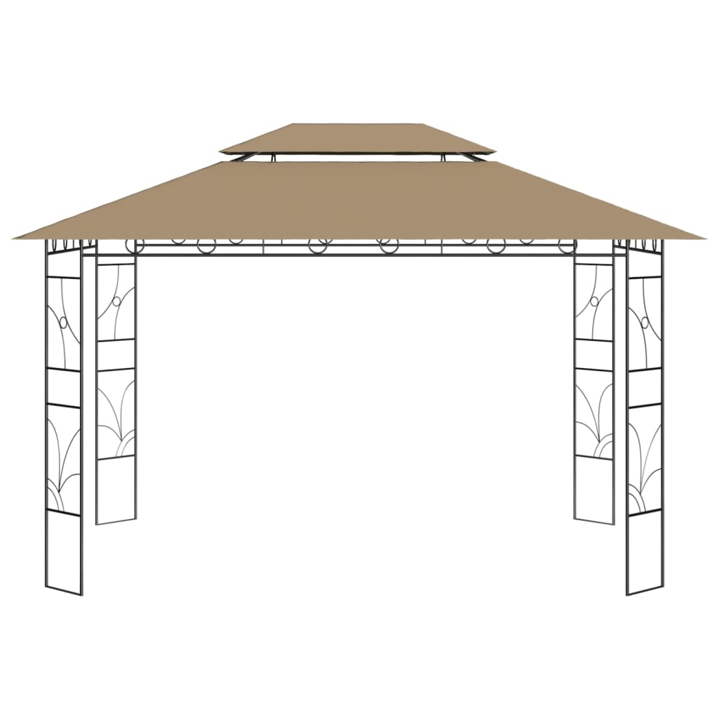 Pavilion, gri taupe, 4x3x2,7 m, 160 g/m² - Lando