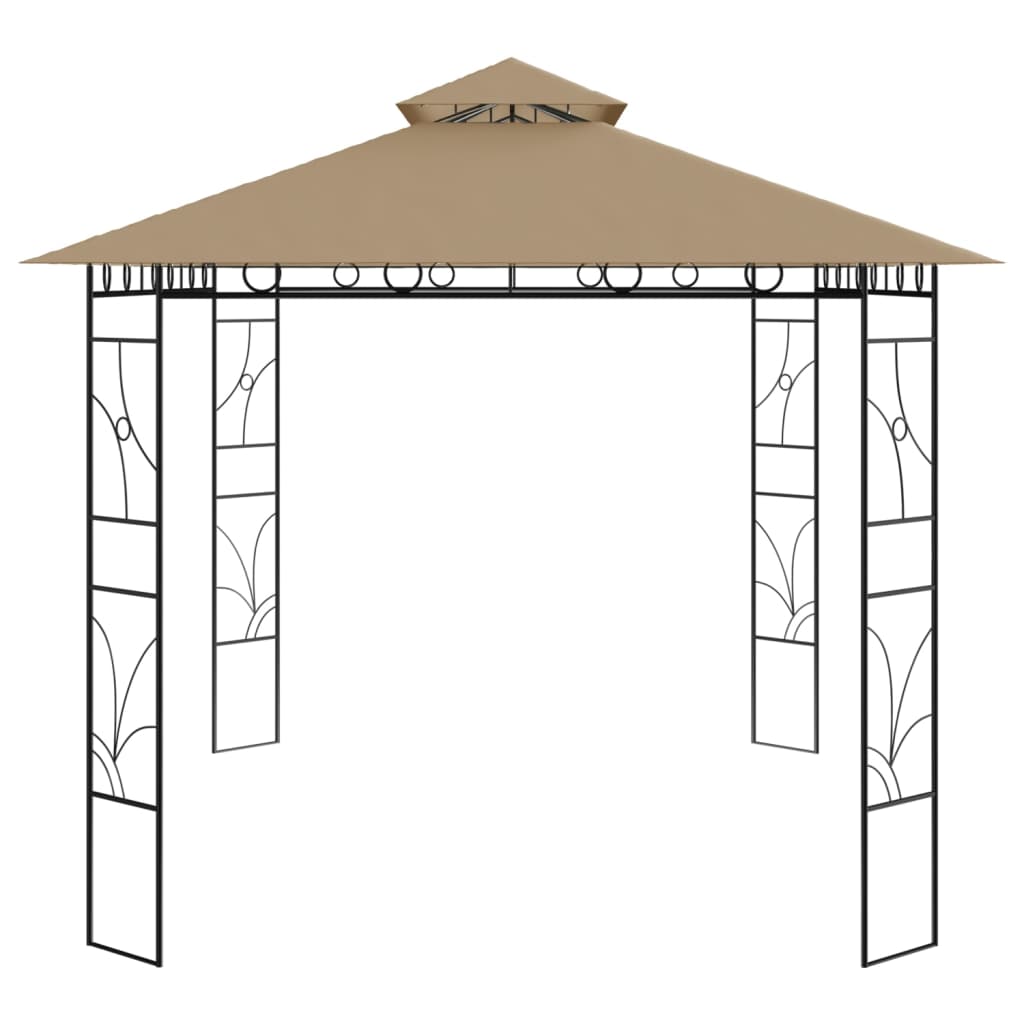 Pavilion, gri taupe, 4x3x2,7 m, 160 g/m² - Lando