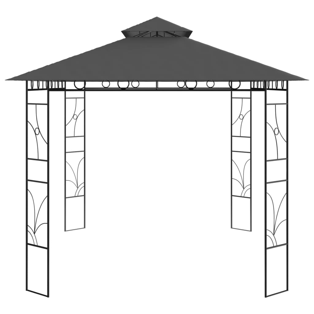 Pavilion, antracit, 4x3x2,7 m, 160 g/m² - Lando