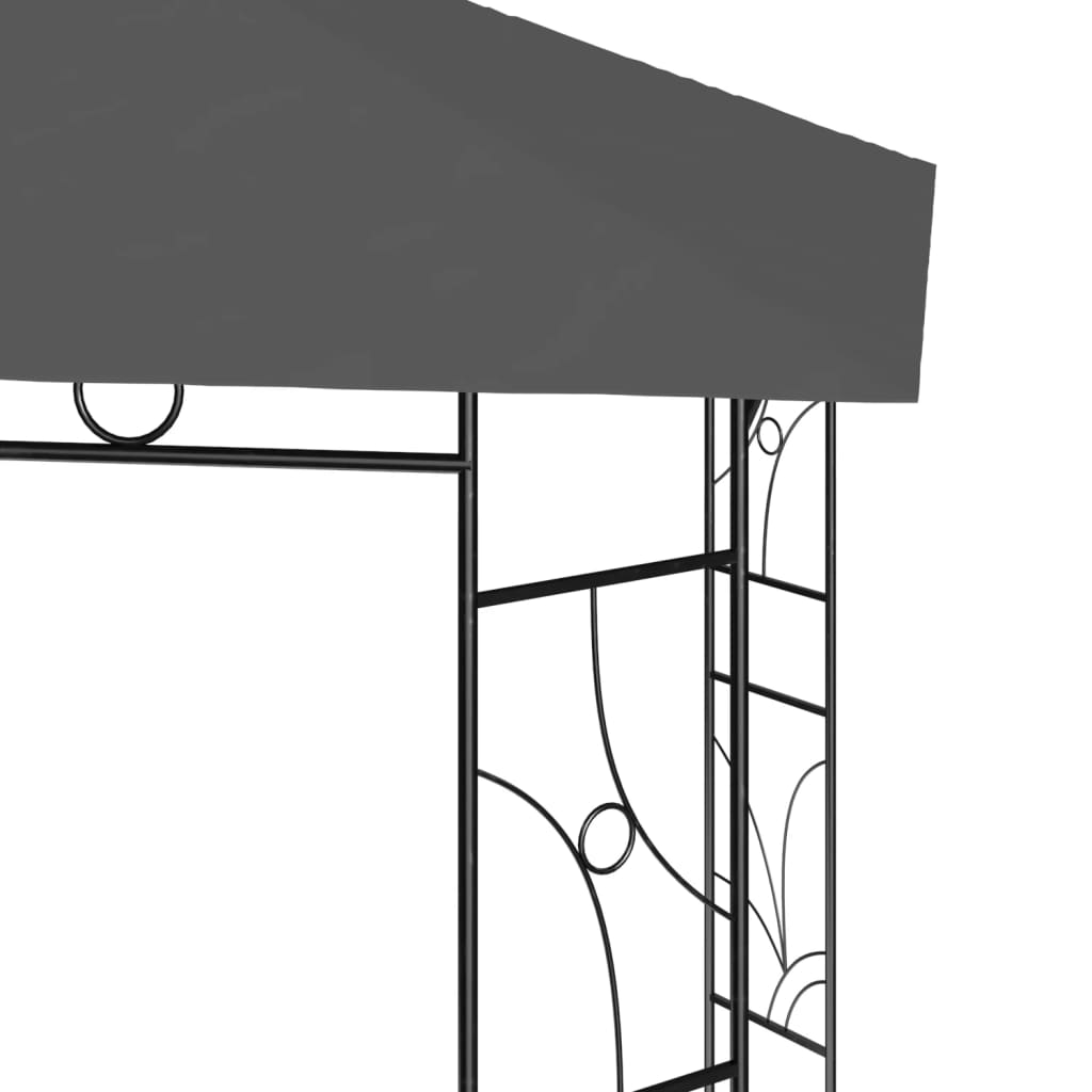 Pavilion, antracit, 4x3x2,7 m, 160 g/m² - Lando