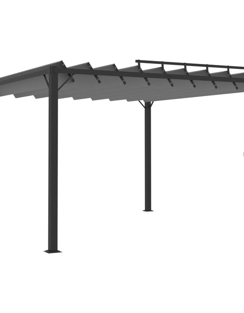 Încărcați imaginea în vizualizatorul Galerie, Pavilion cu acoperiș jaluzea antracit 3x3 m țesătură&amp;aluminiu Lando - Lando
