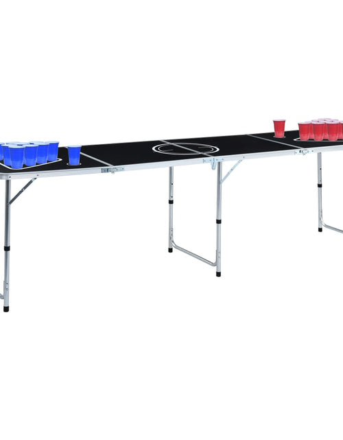 Încărcați imaginea în vizualizatorul Galerie, Masă de joc ping pong și bere cu căni și bile, pliantă, 240 cm Lando - Lando

