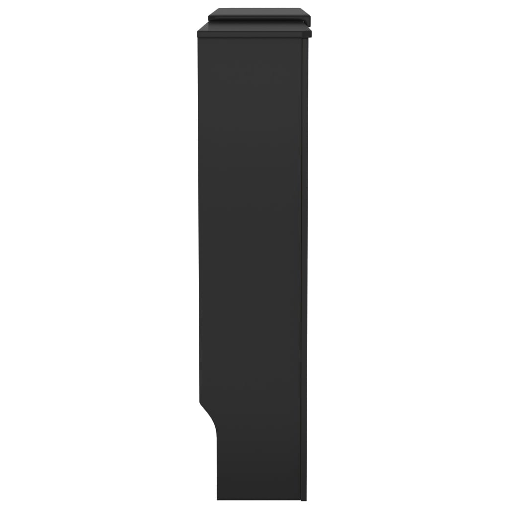 Mască pentru calorifer, negru, 205 cm, MDF - Lando