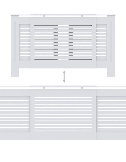 Загрузите изображение в средство просмотра галереи, Mască pentru calorifer, alb, 205 cm, MDF Lando - Lando
