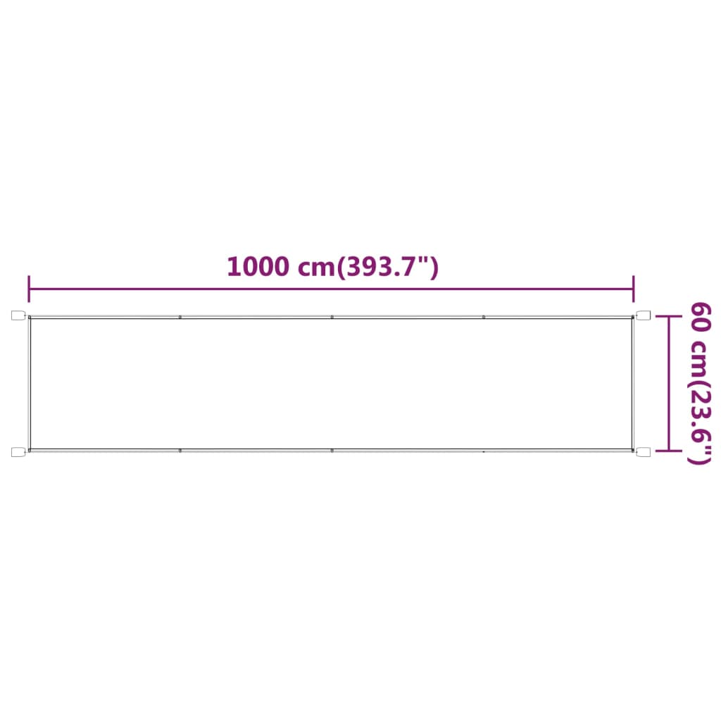 Copertină verticală, bej, 60x1000 cm, țesătură Oxford Lando - Lando