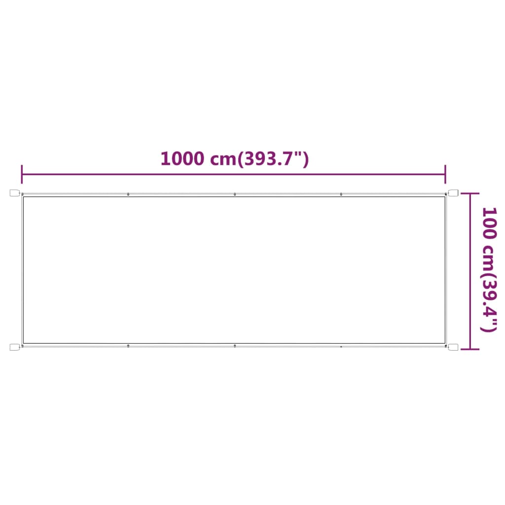 Copertină verticală, bej, 100x1000 cm, țesătură Oxford Lando - Lando