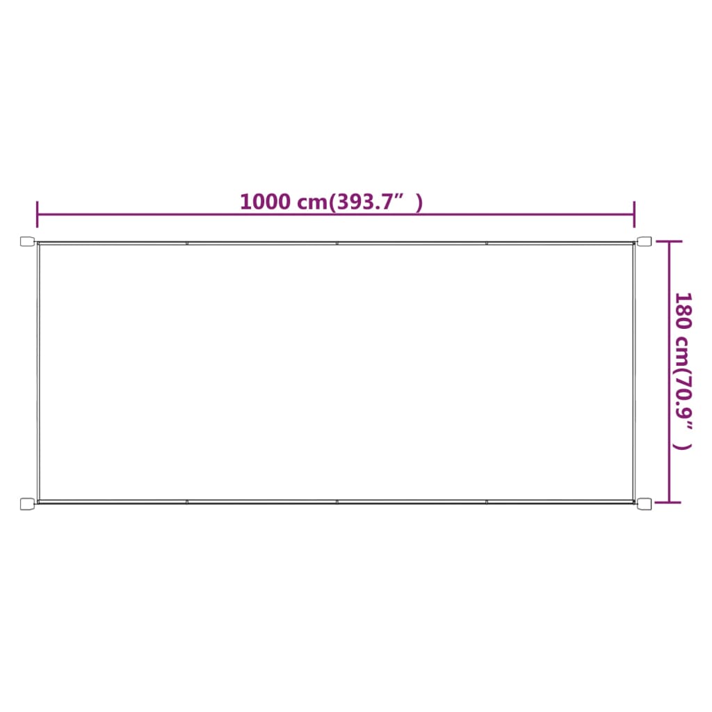 Copertină verticală, teracotă, 180x1000 cm, țesătură Oxford Lando - Lando