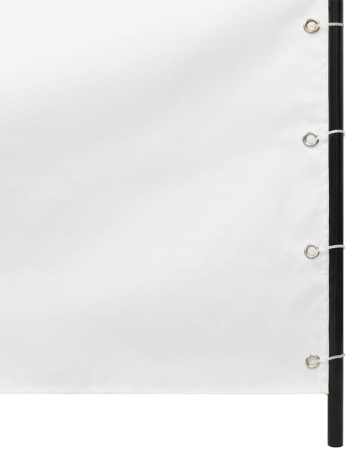Încărcați imaginea în vizualizatorul Galerie, Paravan de balcon, alb, 120x240 cm, țesătură oxford Lando - Lando
