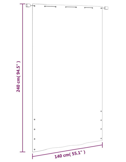 Загрузите изображение в средство просмотра галереи, Paravan de balcon, antracit, 140x240 cm, țesătură oxford Lando - Lando
