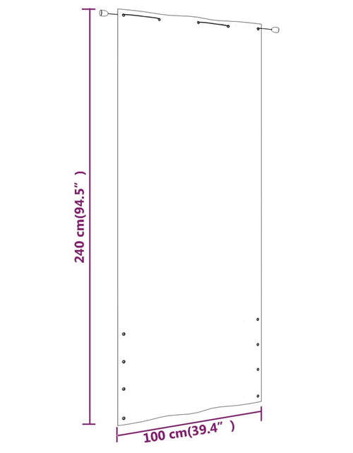 Загрузите изображение в средство просмотра галереи, Paravan de balcon, cărămiziu, 100x240 cm, țesătură oxford Lando - Lando
