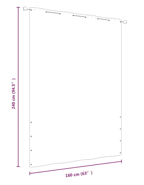 Загрузите изображение в средство просмотра галереи, Paravan de balcon, roșu, 160 x 240 cm, țesătură oxford Lando - Lando
