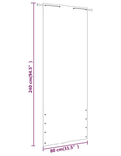 Загрузите изображение в средство просмотра галереи, Paravan de balcon,portocaliu și maro,80x240 cm, țesătură oxford Lando - Lando
