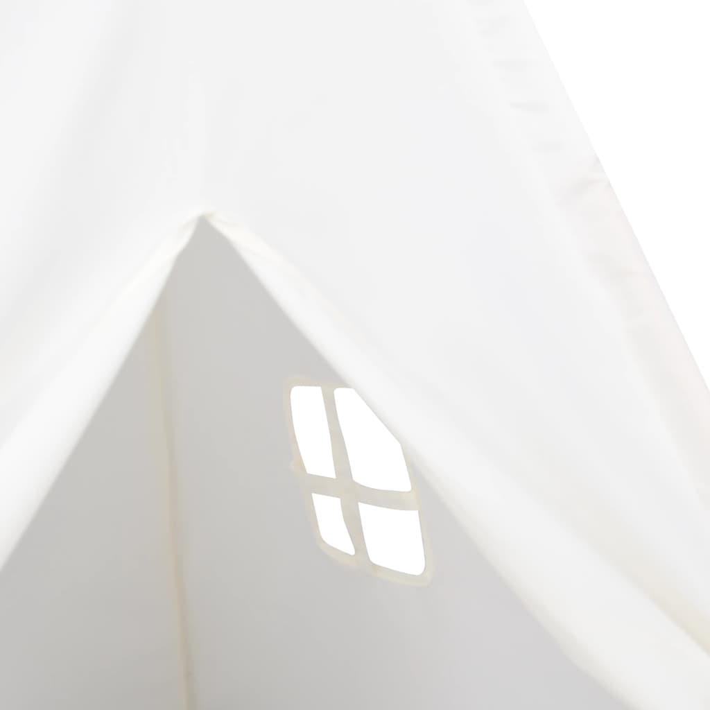 Cort de copii teepee cu geantă piersică, alb, 120x120x150 cm, - Lando