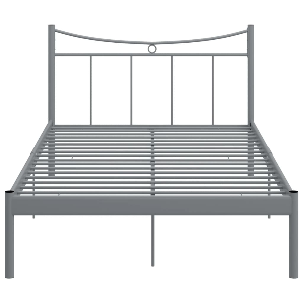 Cadru de pat, gri, 120x200 cm, metal - Lando