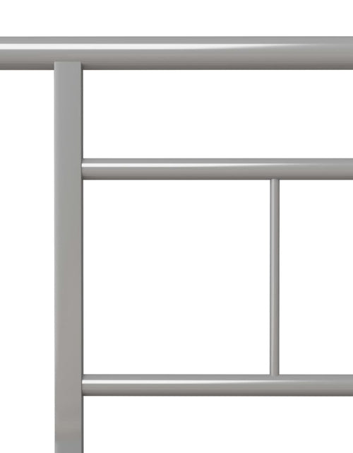 Încărcați imaginea în vizualizatorul Galerie, Cadru de pat, gri, 100 x 200 cm, metal - Lando
