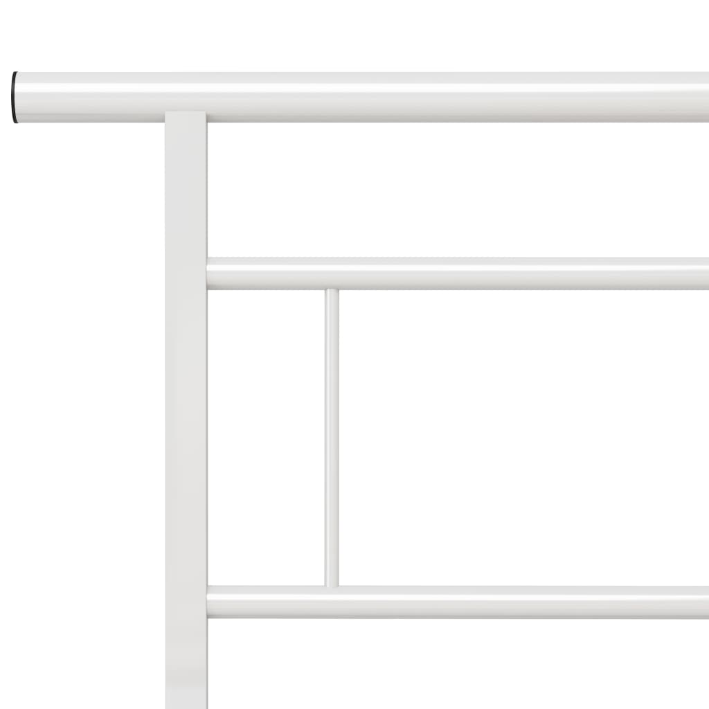 Cadru de pat, alb, 160 x 200 cm, metal - Lando