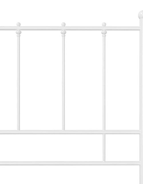 Încărcați imaginea în vizualizatorul Galerie, Cadru de pat, alb, 180x200 cm, metal - Lando
