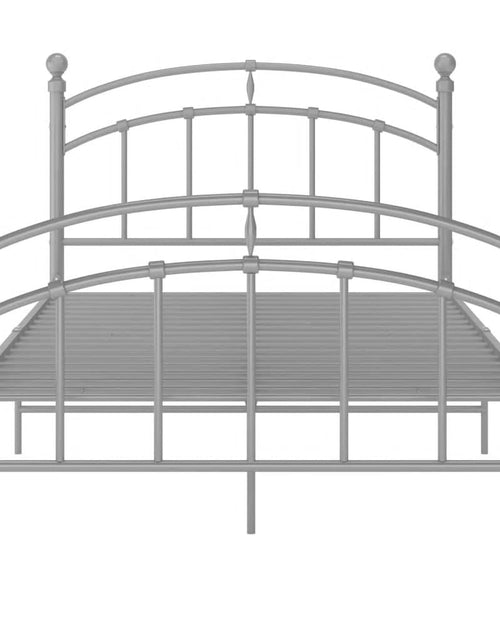 Încărcați imaginea în vizualizatorul Galerie, Cadru de pat, gri, 120 x 200 cm, metal - Lando
