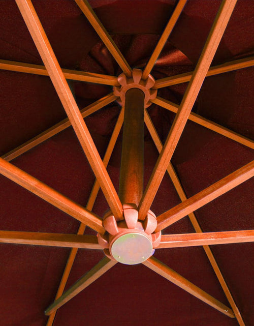 Încărcați imaginea în vizualizatorul Galerie, Umbrelă suspendată cu stâlp, cărămiziu, 3,5x2,9 m, lemn brad Lando - Lando
