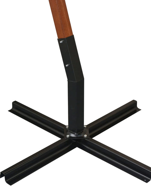 Încărcați imaginea în vizualizatorul Galerie, Umbrelă suspendată cu stâlp, negru, 3,5x2,9 m, lemn masiv brad Lando - Lando
