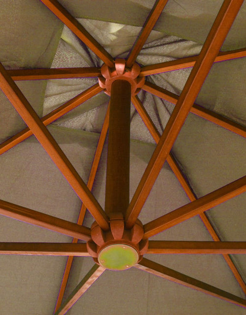 Загрузите изображение в средство просмотра галереи, Umbrelă suspendată cu stâlp gri taupe 3x3 m lemn masiv de brad Lando - Lando
