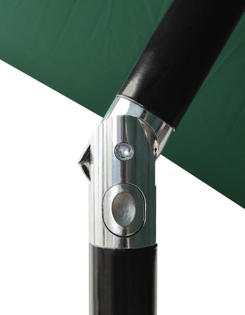Загрузите изображение в средство просмотра галереи, Umbrelă de soare cu stâlp din oțel &amp; LED-uri, verde, 2x3 m Lando - Lando
