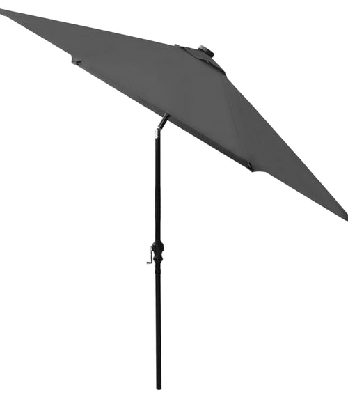Încărcați imaginea în vizualizatorul Galerie, Lando-Umbrelă de soare cu LED-uri și stâlp din oțel, antracit, 2x3 m- mobila
