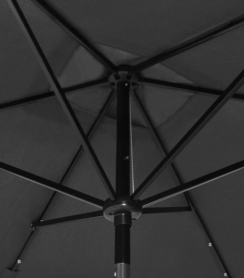 Încărcați imaginea în vizualizatorul Galerie, Lando-Umbrelă de soare cu LED-uri și stâlp din oțel, antracit, 2x3 m- mobila
