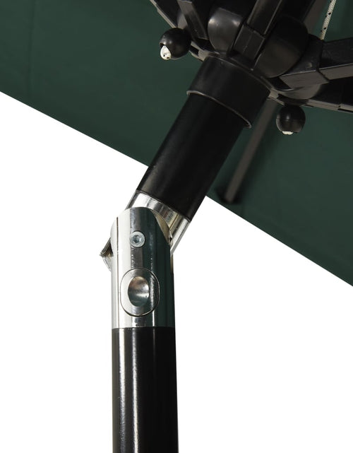 Загрузите изображение в средство просмотра галереи, Umbrelă de soare 3 niveluri, stâlp de aluminiu, verde, 2x2 m Lando - Lando
