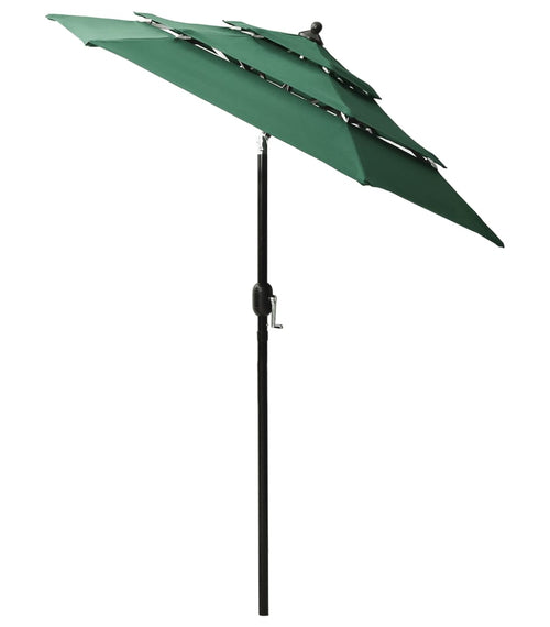 Încărcați imaginea în vizualizatorul Galerie, Lando-Umbrelă de soare 3 niveluri, stâlp de aluminiu, verde, 2 m- mobila
