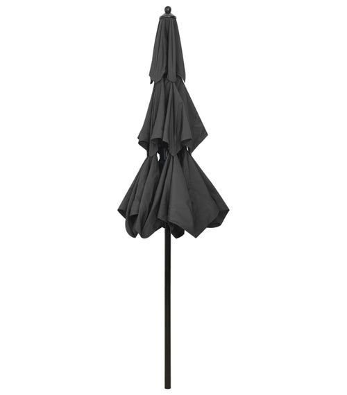 Încărcați imaginea în vizualizatorul Galerie, Lando-Umbrelă de soare 3 niveluri, stâlp de aluminiu, antracit, 2,5 m- mobila
