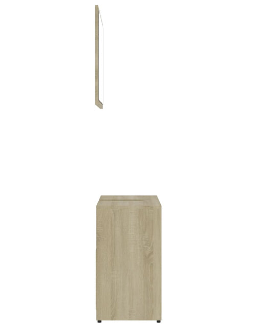 Загрузите изображение в средство просмотра галереи, Set mobilier de baie din 3 piese, stejar Sonoma lemn prelucrat - Lando
