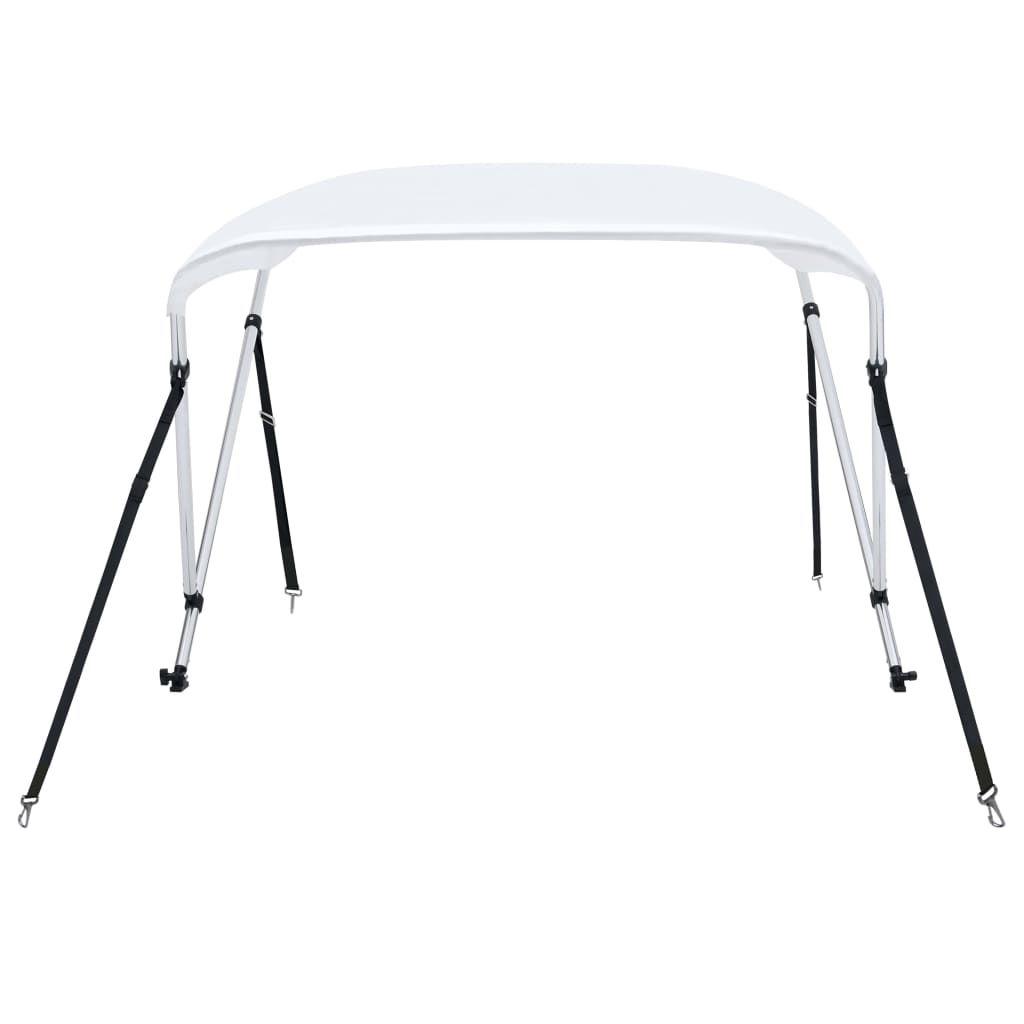 Parasolar barcă Bimini cu 2 arcuri, alb, 180 x 130 x 110 cm Lando - Lando