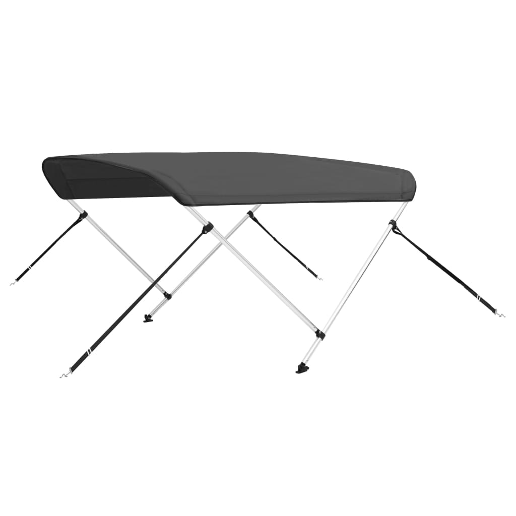 Parasolar barcă Bimini cu 2 arcuri, antracit, 180x130x110 cm Lando - Lando