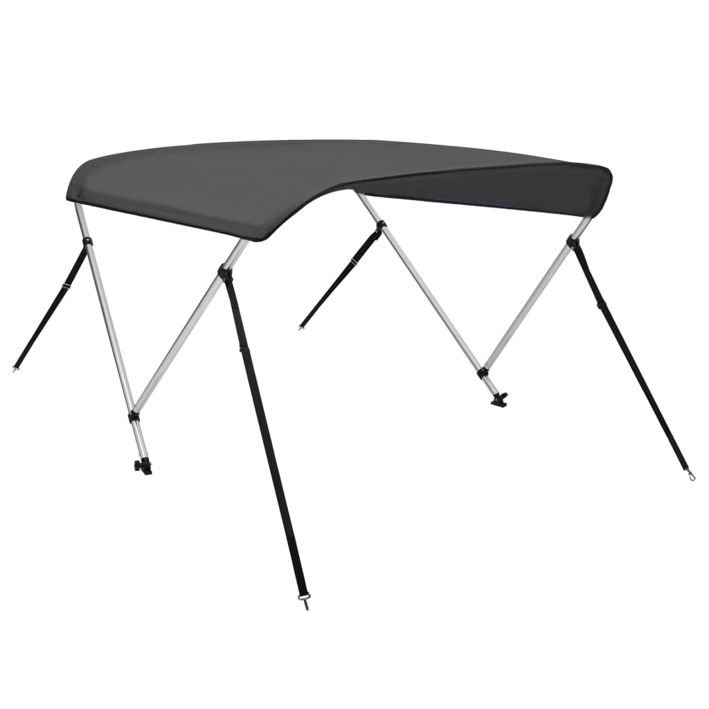 Parasolar barcă Bimini cu 2 arcuri, antracit, 180x150x110 cm Lando - Lando