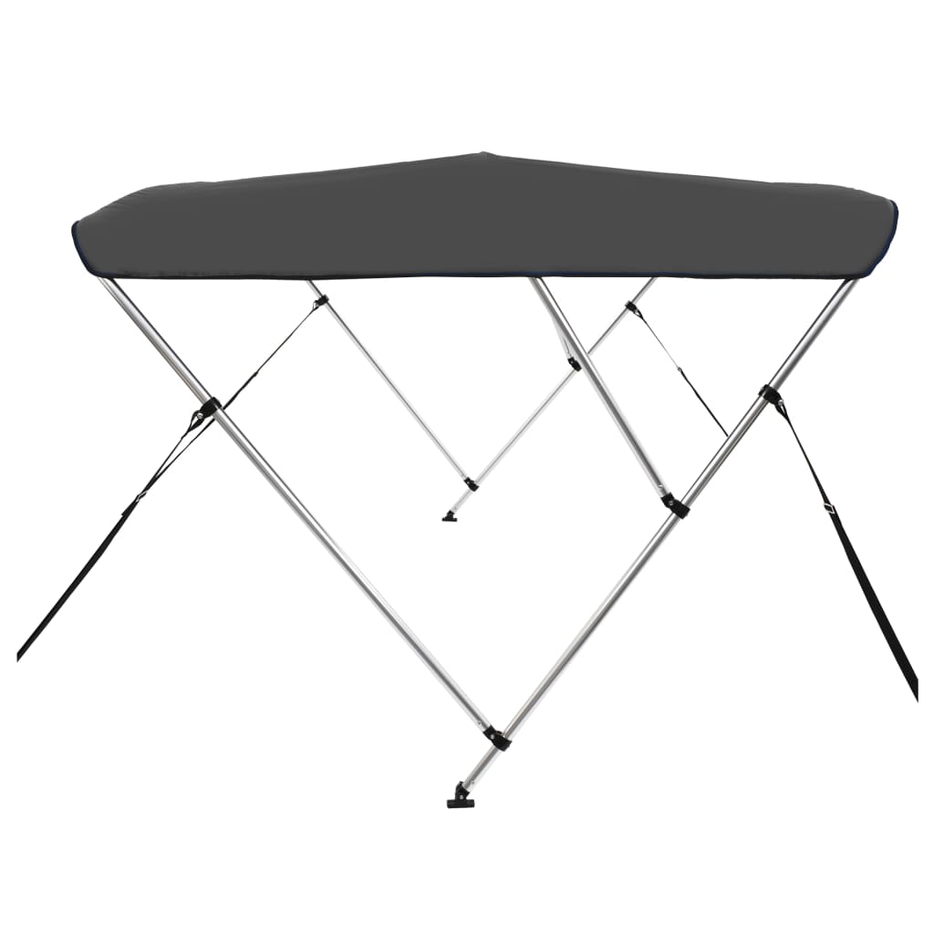 Parasolar barcă Bimini cu 3 arcuri, antracit, 183x160x137 cm Lando - Lando