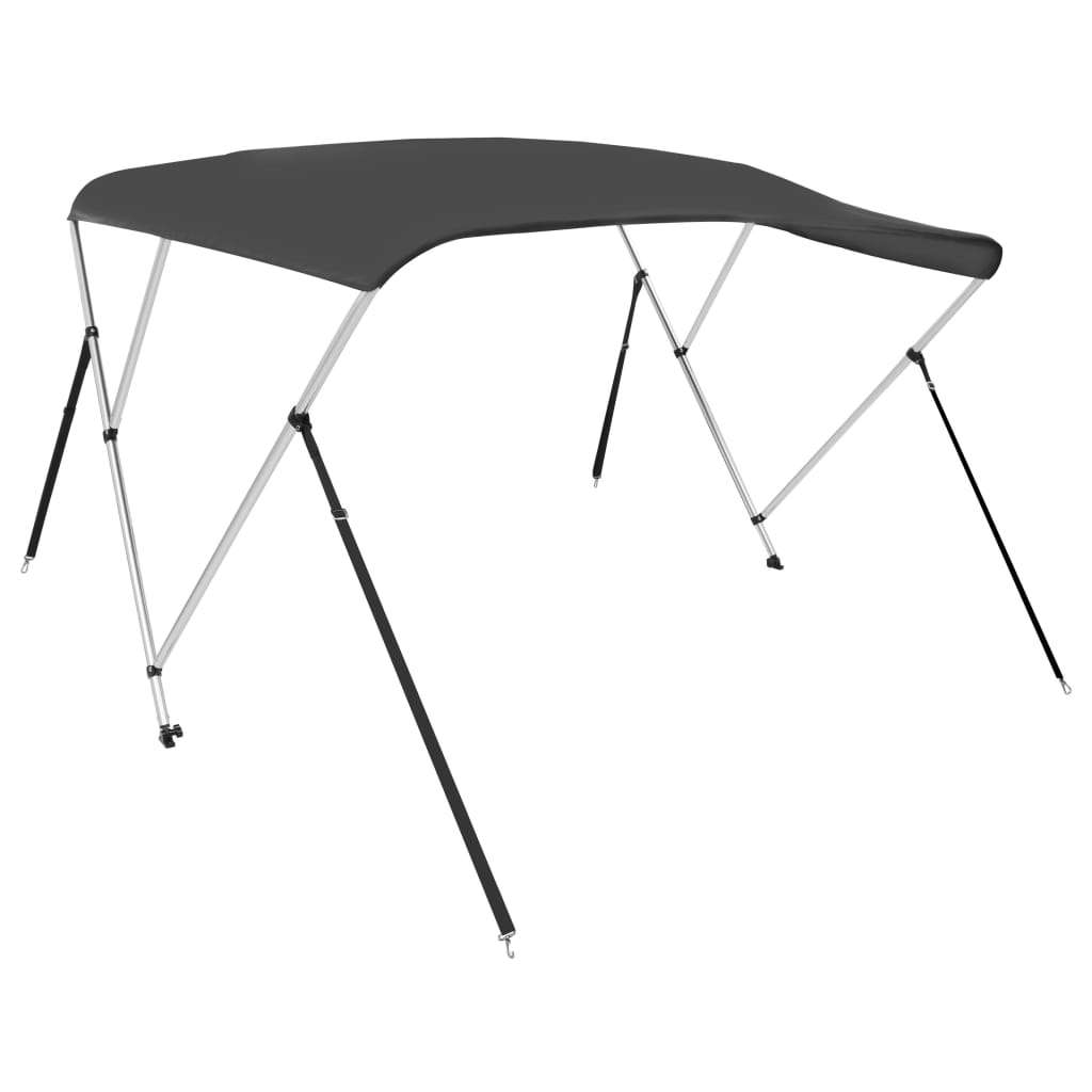 Parasolar barcă Bimini cu 3 arcuri, antracit, 183x160x137 cm Lando - Lando